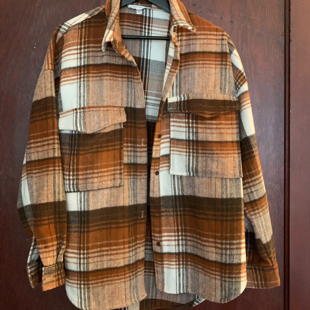 12th Tribe Plaid Shirt Jacket (Shacket)